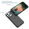 thumbnail image 3 of Compatible with iPhone 16 Pro Phone Case,Military-Grade Drop Protection,Slim Thin Shockproof Protective,Anti-Fingerprint Frosted Translucent Back Ultra Slim Rugged Phone Cover,Black, 3 of 6