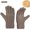 Coffee, variant on Women’s Solid Cable Knit Full Finger Winter Gloves, Soft Lined Wind Block Accessory For Cold Morning Walks Dark Gray