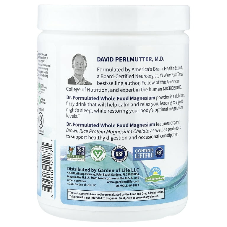 Garden of Life Dr. Formulated, Organic Whole Food Magnesium Powder