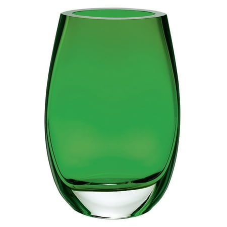 Peacock Oval Vase - Badash Crescendo European Mouth Blown Oval Vase