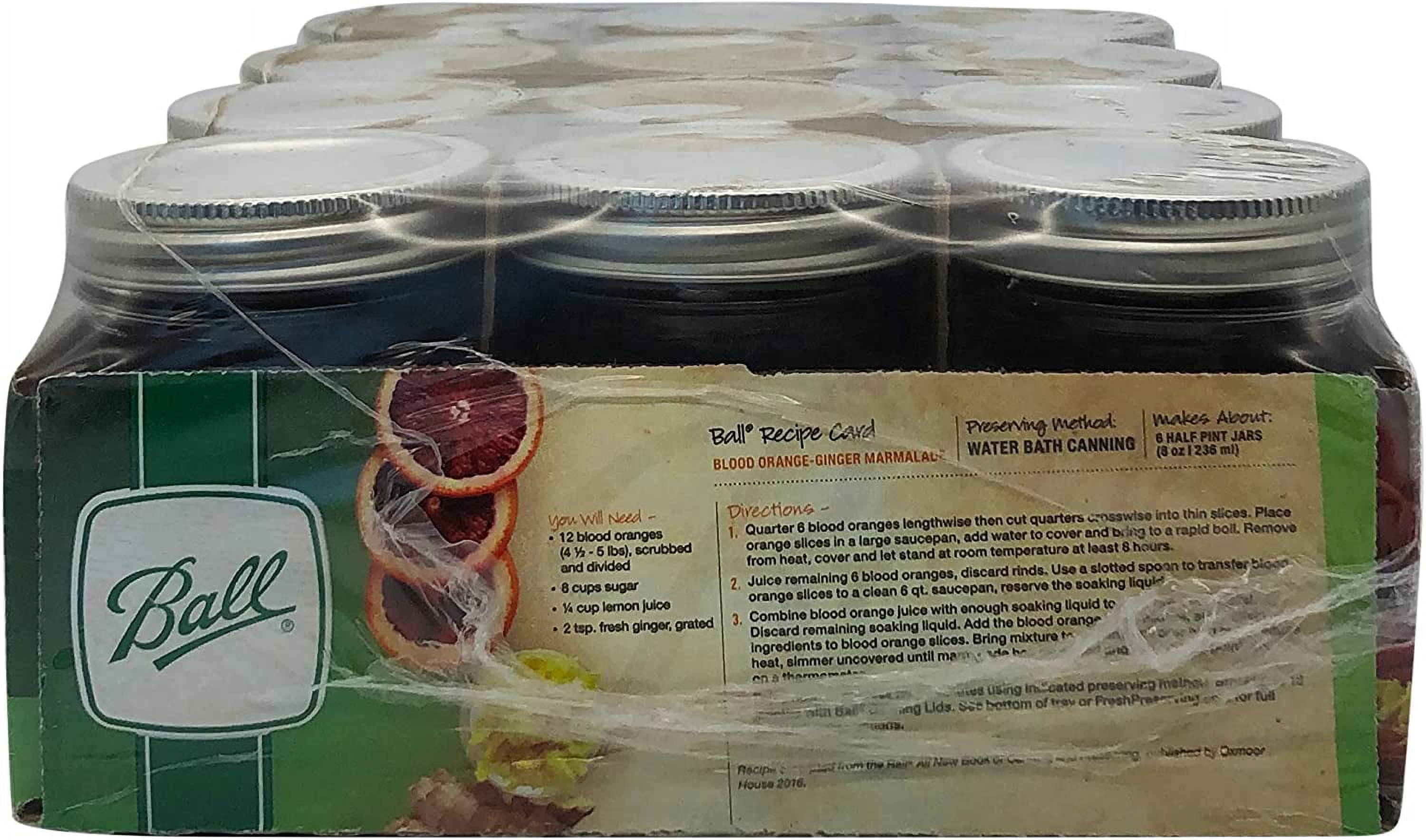  Regular Mouth Mason Jars 8 oz [12Pack] Jelly Jars with Lids 8 oz.  For Canning, Fermenting, Conserving Syrups, Sauces, Jams, Baby Foods -  Microwave/Freeze/Dishwasher Safe + SEWANTA Jar Opener: Home 