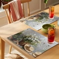 thumbnail image 4 of Country Daisy Flowers Placemats Set of 12, Oil Painting Floral Straw Hat Non-Slip Place Mats Washable Table Mats for Kitchen Dining Table Decorations Indoor/Outdoor, 4 of 9