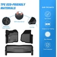 thumbnail image 4 of Nilight TPE Floor Mats for Ford F250 F350 F450 SuperCrew Crew Cab 2012 2013 2014 2015 2016 All Weather Custom Fit Heavy Duty Floor Liners, 4 of 7