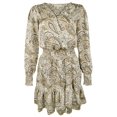 thumbnail image 5 of Women's Long Sleeve Paisley Print V-Neck Midi Dress Hsk 3X, 5 of 5
