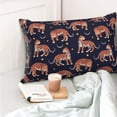 thumbnail image 4 of Pofeuu Leopard Print Print Polyester Microfiber Plush Pillowcases, Super Soft and Cozy Pillow Case Covers with Envelop Closure（Pillow core not included）-14"x20", 4 of 6