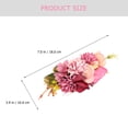 thumbnail image 4 of Miangastore Hair Comb Red Cloth Metal 1 Piece 7.1X3.9In, 4 of 9