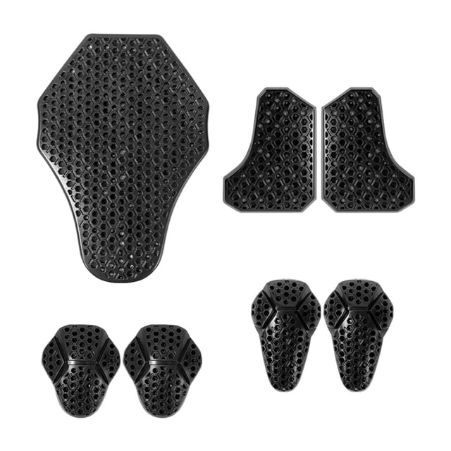 Conjunto de protección para espalda de motocicleta, cómodas hombreras y pecho para libre, para hombres, mujeres y adultos.