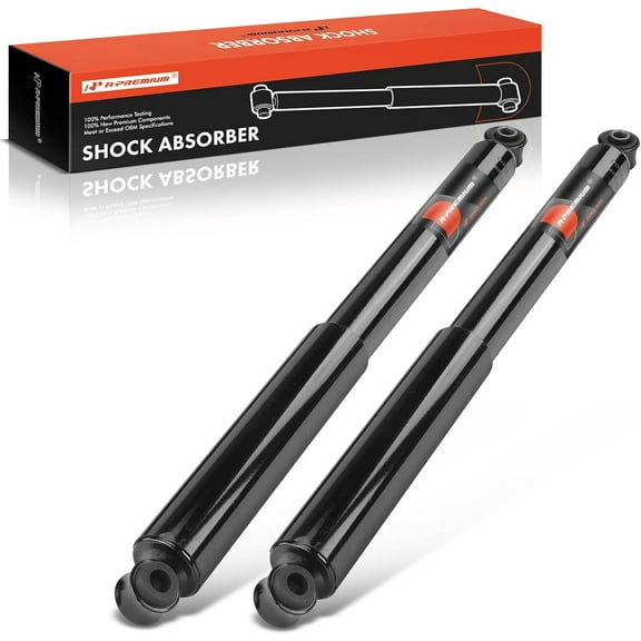 A-Premium Rear Pair (2) Shock Absorber Compatible with Ford F-250 1980-1991, F-350 1980-1997, F-450 Super Duty 1999-2004/2013-2017, F-550 Super Duty 1999-2004/2013-2016, Driver and Passenger Side