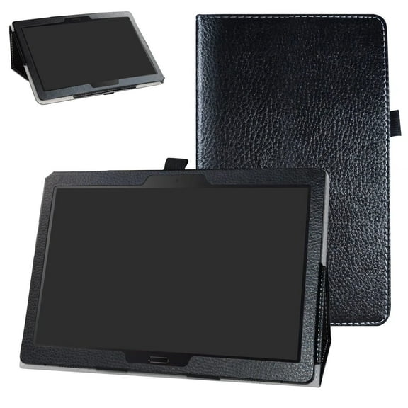 Labanema 10.1" Lenovo Tab M10 /P10 Case, PU Leather Folio Stand Protective Case, Cover for 10.1" Lenovo Tab M10 /P10 (Black)