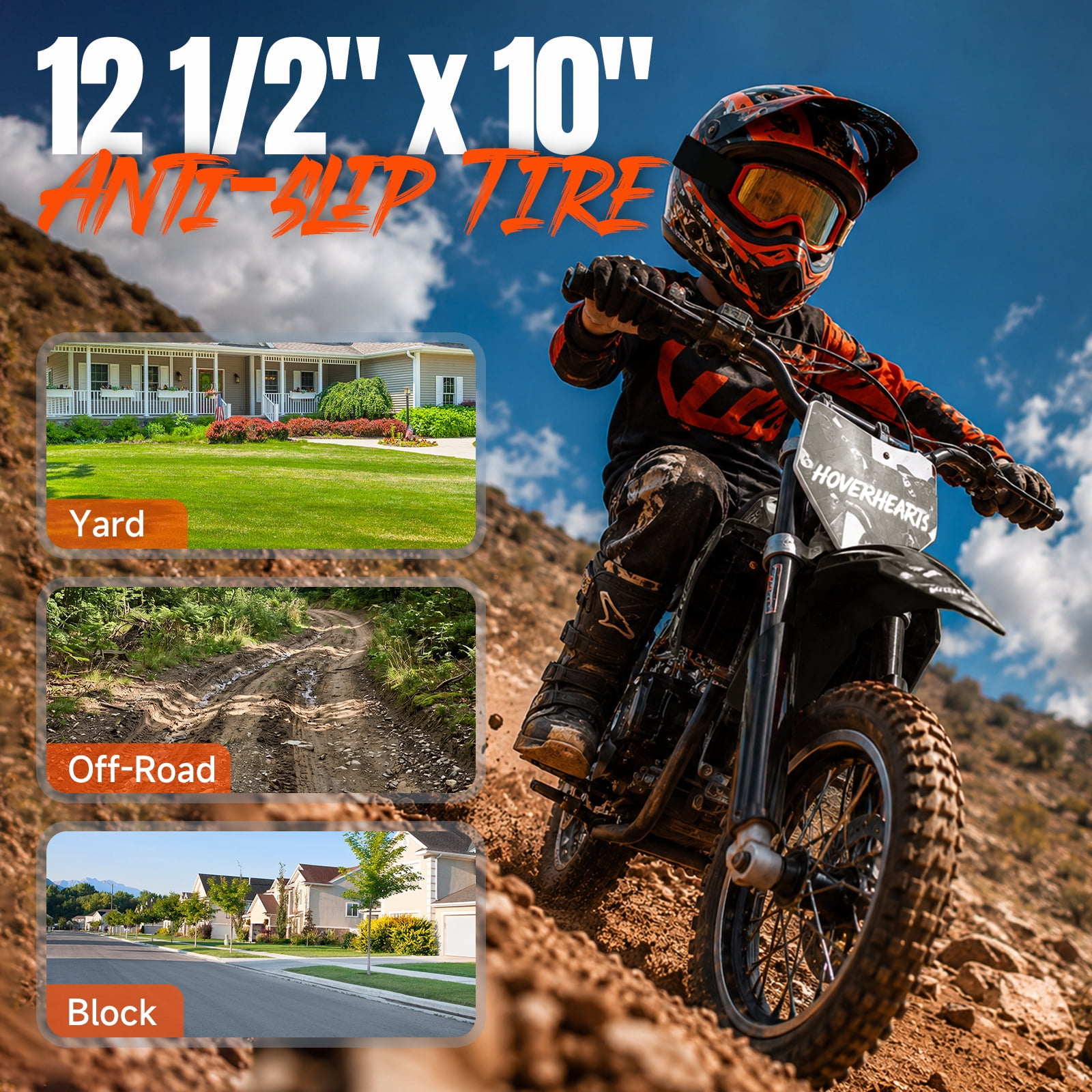 Kids Mini 39CC Gas Dirt Bike, 4 Stroke Ride on Bike with Off-Road Tire, Shocks, Pull Start, Oil Mixed Required, Support Up to 165lbs