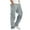 Cargo Pants1-Gray, variant on Men Solid Casual Multiple Pockets Outdoor Straight Fitness Pants Cargo Pants Trousers