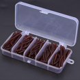 thumbnail image 5 of 100 pcs 6cm Silicone Artificial Worm Earthworm Soft Fishing Lures Bait Fish Tackle Accessories Kit, 5 of 5