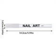 thumbnail image 3 of Vogacara 3 piezas Nail Art Line Pen 3ml Pintura profesional Detalle Gel Polaco Liner Pincel Plumas Herramienta de maquillaje Manicura Blanco Blanco 20Conjunto, 3 of 6