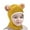 Yellow, variant on BadPiggies Kids Winter Hat Scarf Set Baby Boys Girls Toddler Beanie Cap Fleece Lining Pom Hat Neck Warmer (Khaki)