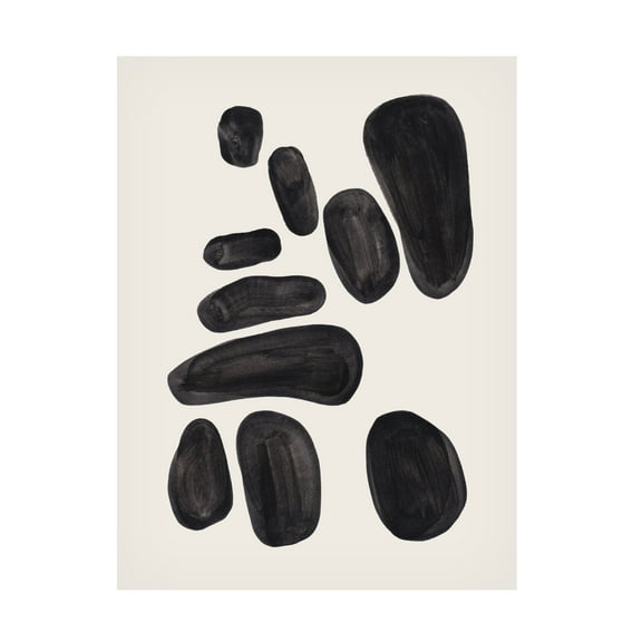 Trademark Fine Art Ejaaz Haniff Stacked Pebbles Canvas Wall Art