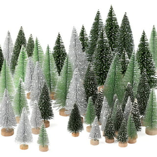 ENJOY 20/30/40cm Mini Christmas Trees Pine Tree Desktop Xmas ...