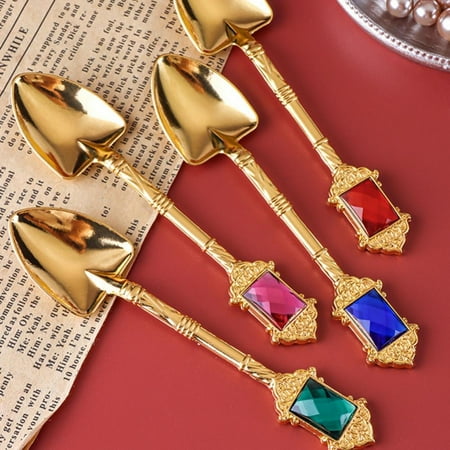 

Linen Purity Mini Spoons Set of 4 Coffee Espresso Demitasse Vintage Tea Spoon 4.5 Long