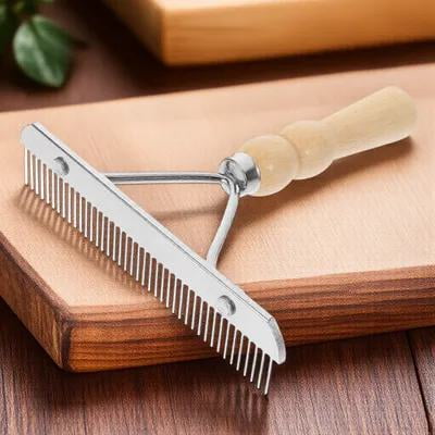CIMAXIC 1Pc Metal Horse Grooming Comb with Non- Handle - Hair Care Tool