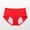 Red, variant on High Waisted Period Panties with Pocket for Women, Leak-Proof Menstrual Underwear, Plus Size Breathable Protective Briefs, 1-Pack