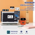 thumbnail image 4 of Rotuladora Phomemo M110 portátil con Bluetooth, térmica, naranja, 4 of 6