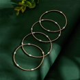 thumbnail image 4 of 1 box 12pcs Spring Bracelets set Minimalist Steel French Wire/Gimp Wire Stretch Bracelets for Stackable Wearing Light golden Inner Diameter: 2-1/4 inch(5.85cm), 4 of 6
