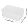 thumbnail image 2 of FESTFENDS Plastic Wipes Dispenser Box White with Convenient Pullout Design for Home Organization, 2 of 8