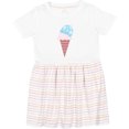 thumbnail image 3 of Inktastic Ice Cream Cone with Heart Girls Toddler Dress, 3 of 5