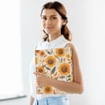 thumbnail image 6 of FORMRS 3 Ring Binder with Pockets 1.5" D-Rings Clip Board 200 Sheets Capacity, Watercolor Sunflowers and Leaves, 6 of 8
