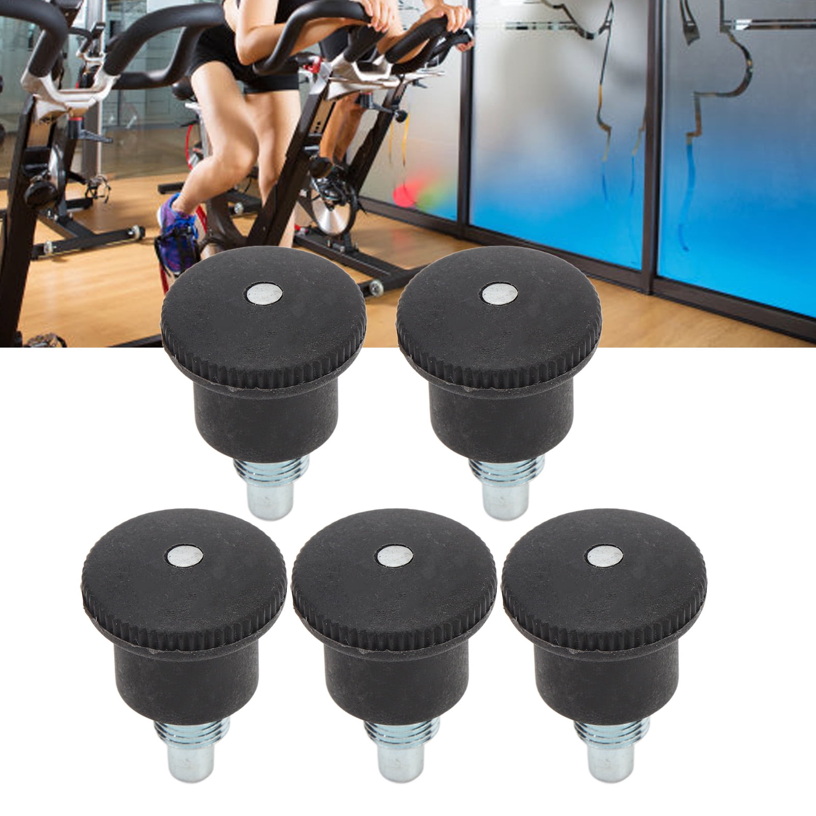 M10 Pull Pin Knob Spring Handle Exercise Bike Pin Knobs 5PCS 25mm For Strength Equipment