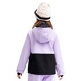 thumbnail image 4 of Rswnyirn Kids Girls Winter Windproof Skiing Jacket Thick Warm Outdoor Snowboard Hooded Snow Coats Light Purple 6, 4 of 7