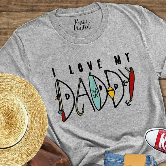I Love My Daddy, Daddy Fishing Buddy, Fishing Dad Shirt, Fathers Day Gift, Gift For Fisher Dad, Gift For Husband, Daddy Fishing Gift Unisex S-5XL Hot Trending Shirt, Vintage Birthday Gift
