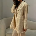 thumbnail image 7 of JGGSPWM Women's Sequin Blazer Casual Lightweight Open Front Glitter Suit Jackets Long Sleeve Fashion Sparkly Party Jacket Gold XL, 7 of 7