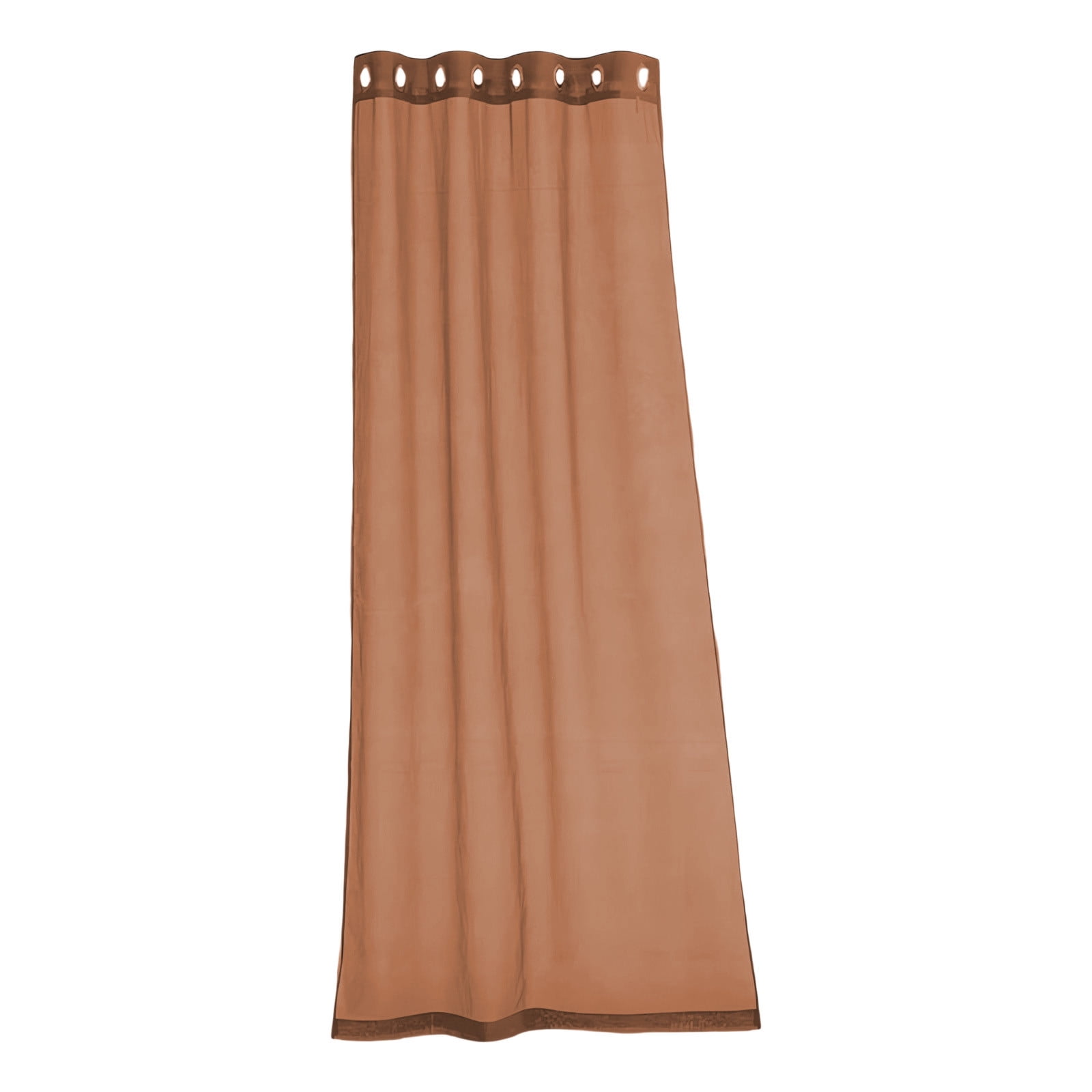 Bxaolu Waterproof Outdoor Curtains for Patio, Light Filtering Opacity Weatherproof Grommet Outside Curtains for Porch, Pergola, Cabana, 2 Panels, 52W x 84L inch, Coffee