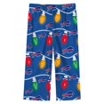 thumbnail image 3 of Toddler Buffalo Bills Two-Piece Garland Holiday Long Sleeve Pajama Set, 3 of 3