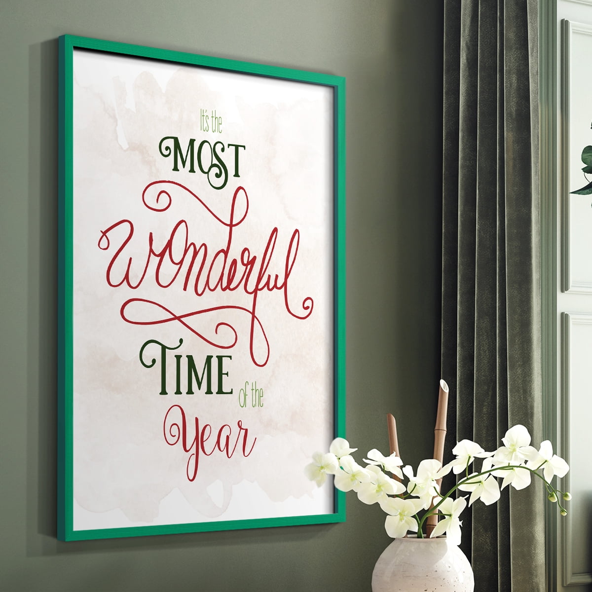 Wonderful Time of the Year Framed Print - Solid Wood in Single Picture Frame Solid Wood 2 Framed Print