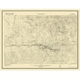thumbnail image 2 of USGS 14x12 Gold Ornate Wood Framed with Double Matting Museum Art Print Titled - Manhattan Vicinity Nevada - USGS 1916, 2 of 4