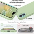 thumbnail image 3 of KOMI Compatible with iPhone 16 Plus Case, Liquid Silicone Upgrade [Camera Protection] [Soft Anti-Scratch Microfiber Lining] Shockproof Phone Case for iPhone 16 Plus 6.7 inch Matcha, 3 of 7