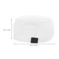 thumbnail image 2 of Islamic Beanie Cap Cotton Muslim Prayer Cap for Religious Use White Hat, 2 of 5