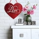 thumbnail image 4 of Letrero de madera con forma de corazón para colgar en la puerta de San Valentín | Decoración colgante para el hogar y la oficina | Decoración rústica de pared | Regalo único para San Valentín, 4 of 4
