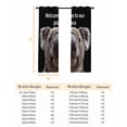 thumbnail image 6 of Funny Koala Blackout Curtains for Bedroom/Living Room, Welcome To OUR Place Modern Retro Thermal Insulated Kitchen Drapes with Grommets, Light Blocking Window Treatment, 2 Panels 52" x 54", 6 of 7