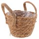 thumbnail image 3 of Woven Flower Basket Rattan Storage Decorative Item Outdoor Use Round Shape 1Pack, 3 of 4