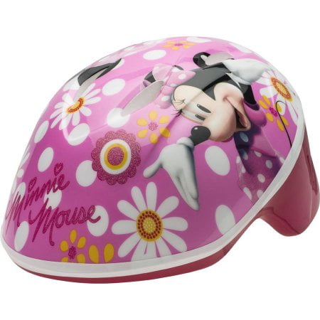 Disney Minnie Mouse With Ears Bike Helmet Bicycle Protection Age 3-5 Toddler 