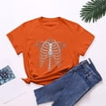thumbnail image 6 of Godom Women Cute Halloween Ghost Tshirts Funny Short Sleeve Fall Shirt Tops, 6 of 6
