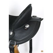 15 In Hilason Horse Trail Pleasure Endurance Synthetic Saddle Black
