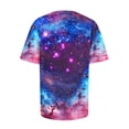 thumbnail image 5 of Penkiiy Galaxy Printed Shirt,Womens 3D Top Blouse Novelty Graphic Breathable Quick Dry Sleeveless Beach T-Shirt L Dark Blue, 5 of 7