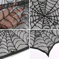 thumbnail image 6 of Halloween Fireplace Decorations, 18 x 96 inch Tgnazet Halloween Fireplace Scarf Black Lace Spiderweb Fireplace Mantle Scarf, Cobweb Fireplace Scarf for Halloween Party Decorations, 6 of 6