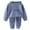 Dark Blue, variant on Kids Girls Boys Fleece Thermal Underwear Set Long Sleeve Cotton Shirt Undershirts and Tights Set2-3 YearsYellow
