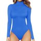 thumbnail image 1 of Xishao Women's Mock Neck/Turtle Neck Long Sleeve Modal Bodysuit Jumpsuit Xishao ropa, 1 of 2