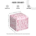 thumbnail image 4 of Gukieu Ribbon Bow Print Leather Tissue Box, PVC Waterproof Velcro Opening and Closing Square Tissue Box Holder, Suitable for Home and Office Decoration, 4 of 7