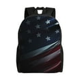 thumbnail image 1 of Disketp American Flag Waving Print Mochila Unisex de Apertura Lateral Completa, Mochila para Laptop para Escuela, Trabajo y Viajes, 1 of 8